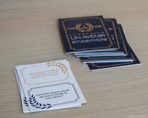 Groupe de parrains et filleuls de la Fondation Un Avenir Ensemble au 13e BCA de Chambéry.